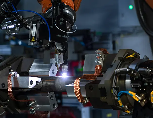 Robotic welding cell producing brake sub-assemblies