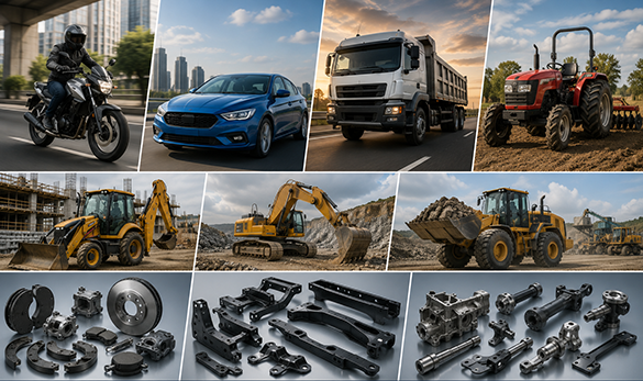Engine and chassis component manufacturing for automotive