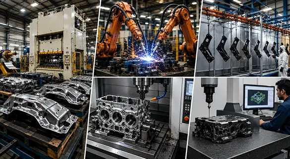 CMM quality inspection of precision automotive components