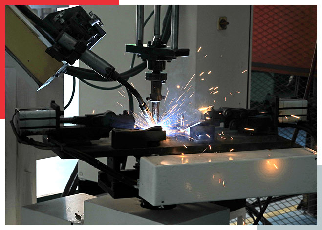 Automotive assembly manufacturing line at an IATF 16949 certified facility in India