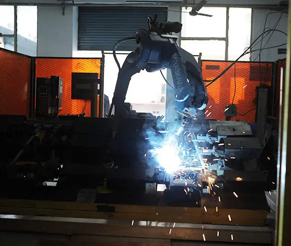 Robotic MIG welding of a structural steel sub-assembly