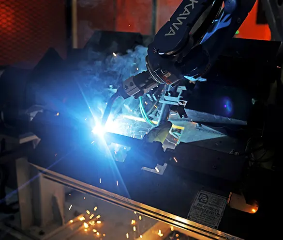 Robotic and manual weld assembly of pressed sheet metal components