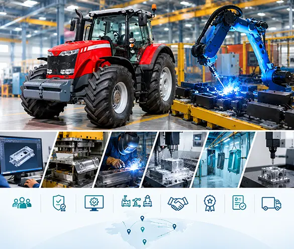 Tractor manufacturing and precision sheet metal fabrication at Presco-Mec Group